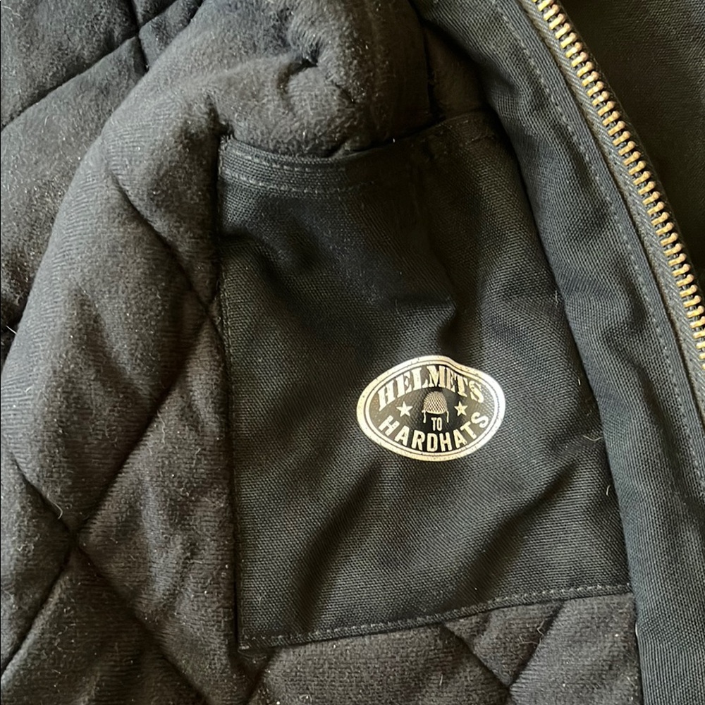 Vintage Carhartt Jacket Mens Size XL Black J140 Distressed Tall Made In USA 90s - Picture 7 of 16